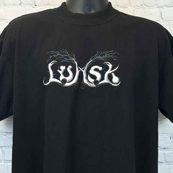 Vintage Y2Ks Lumsk Troll T Shirt Norwegian Folk Metal Band Black Mens L Large - Picture 4 of 8